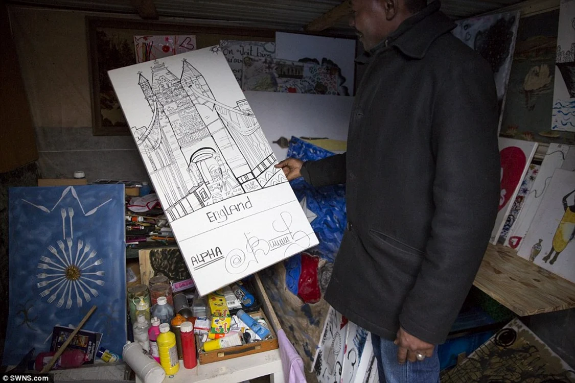 Galerie in tabara de imigranti de la Calais FOTO Daily Mail