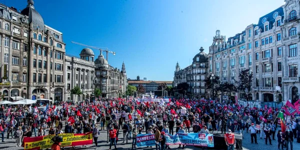 protest muncitori porto summit european social portugalia foto epa efe