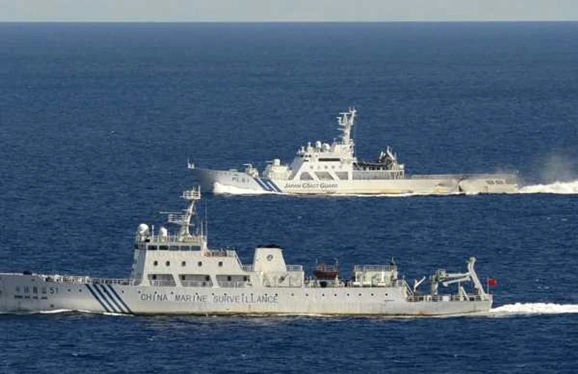 Nave chineze în apele teritoriale ale Japoniei FOTO: Reuters