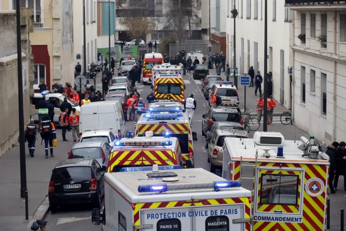 Atentat terorist la publicaţia satirică „Charlie Hebdo”, din Paris    FOTO AP