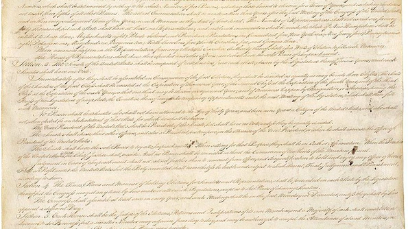 Un exemplar rar al Constituţiei Statelor Unite ale Americii a devenit unul dintre cele mai scumpe documente istorice vândute vreodată jpeg