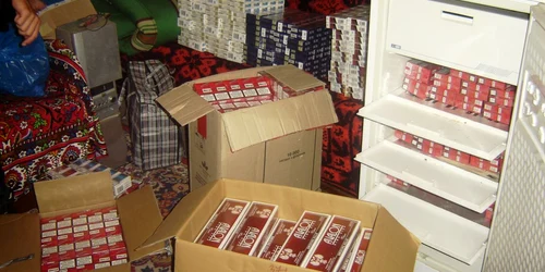 Ţigările erau ascunse înclusiv în frigider