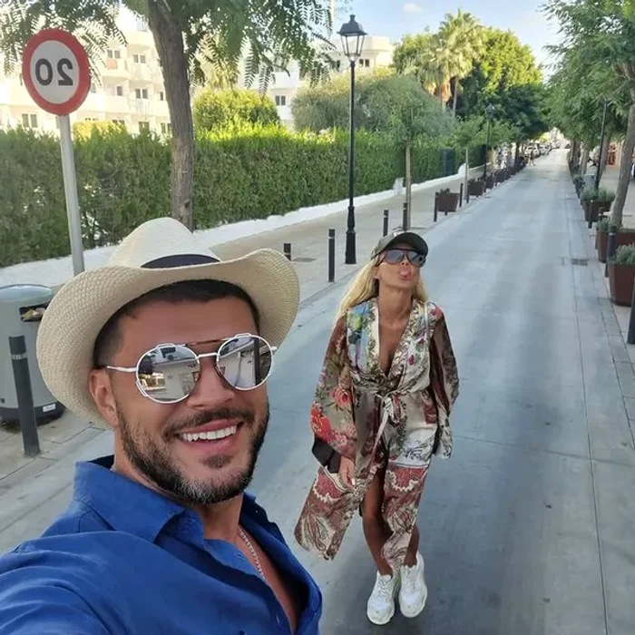 Victor Slav, alături de Selina, iubita lui. Sursa foto: Instagram