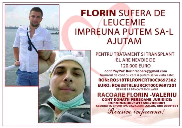 Florin Răcoare are trebuia să fie mire în 15 iulie FOTO Facebook.com/Impreuna pentru Racoare Florin-Valeriu