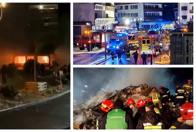 Explozie în staţiunea de schi Crans-Montana FOTO X