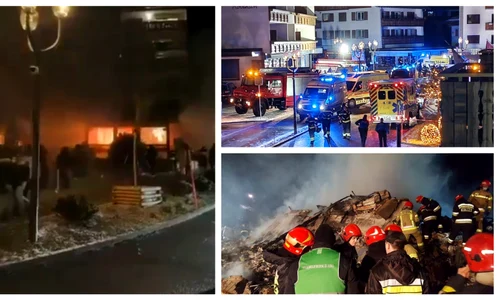 Explozie în staţiunea de schi Crans-Montana FOTO X