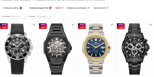 Top ceasuri la ofertă de Chillmas Deals eMAG Colaj eMAG jpg