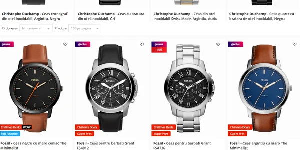 Top ceasuri la ofertă de Chillmas Deals eMAG Colaj eMAG jpg