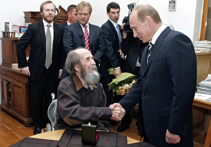 Aleksandr Soljeniţîn Vladimir Putin iunie 2007