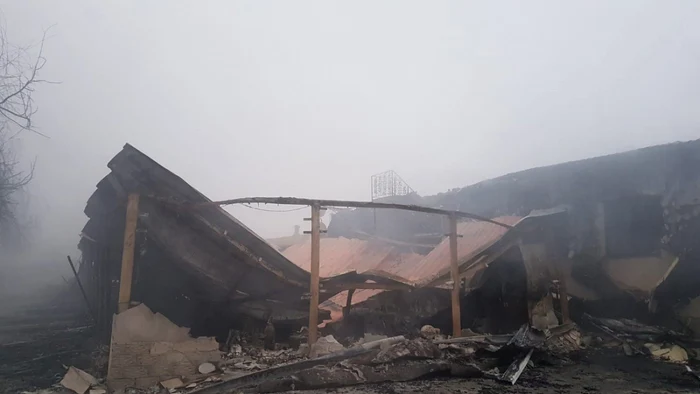 Incendiu Sibioara FOTO ISU Dobrogea