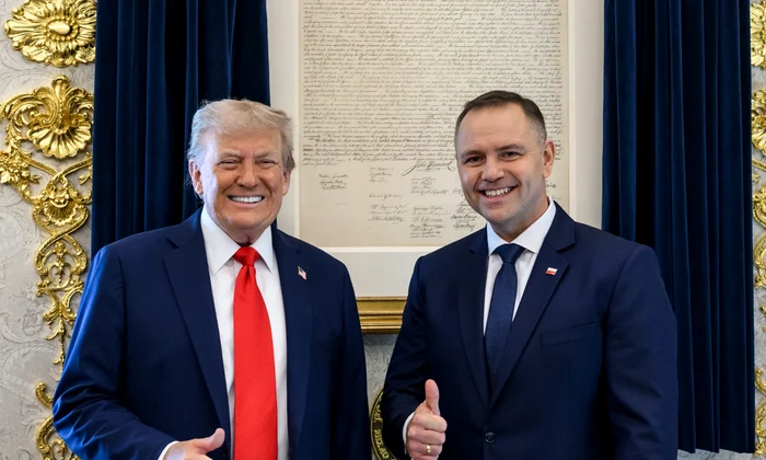donald trump si karol nawrocki foto x png