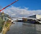 Construcția Pasarelei Gelu din Timișoara FOTO Ștefan Both