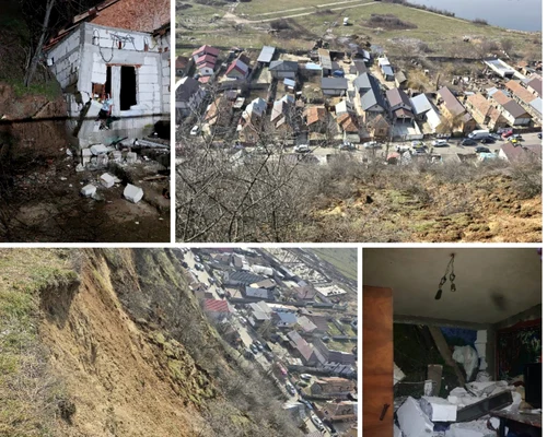 alunecare de teren strada gradiste, slatina   foto prefectura olt (2) jpeg