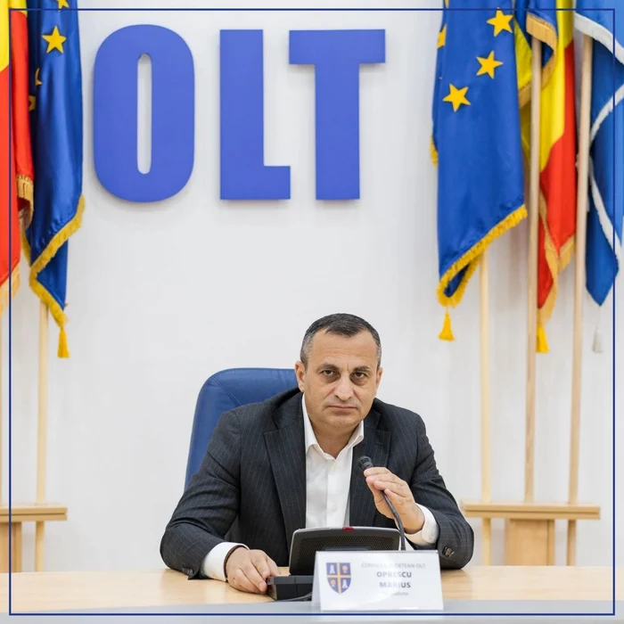 Președintele CJ Olt, Marius Oprescu. FOTO: Facebook