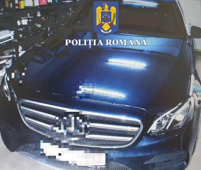Una dintre mașinile puse sub sechestru. FOTO Poliția Română