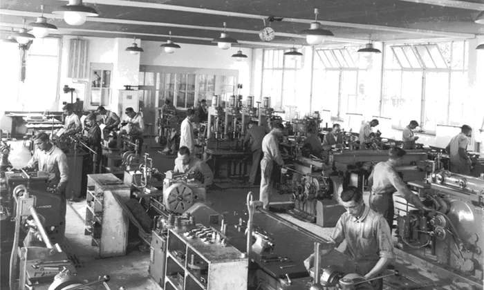 Fabrică germană în timpul de-al Doilea Război Mondial (© Jakob Faes / Wikimedia Commons)