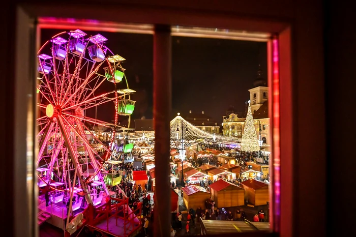 Târgul de Crăciun de la Sibiu FOTO: Primăria Sibiu