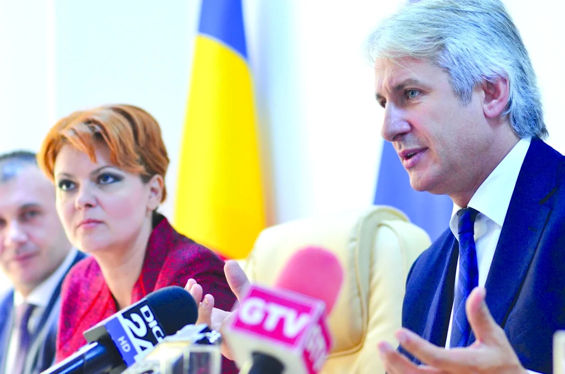 Lia Olguţa Vasilescu şi Eugen Teodorovici FOTO Mediafax