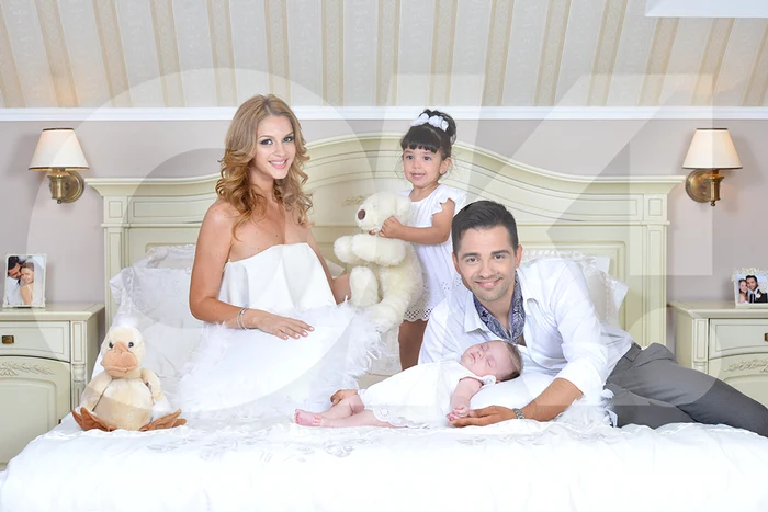 Mihai Gruia şi cele trei fete ale saleFoto: Ok! Magazine