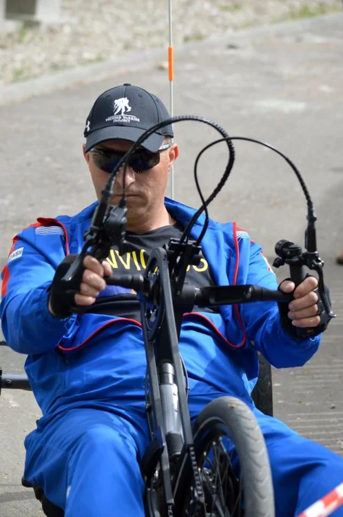 costinel slaniceanu capitan romania jocurile invictus haga si bicicleta speciala foto facebook costi slaniceanu