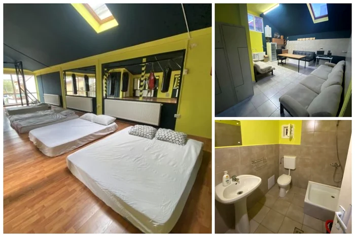 Sala de box din Cluj transformată în unitate de cazare pentru Untold / foto: Facebook