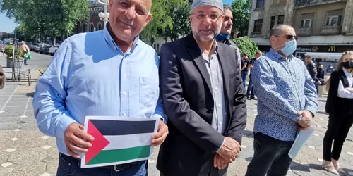 Miting pro Palestina de la Timişoara FOTO Ş.Both