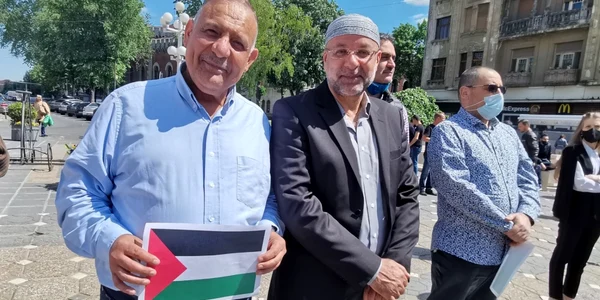 Miting pro Palestina de la Timişoara FOTO Ş.Both
