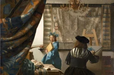 Johannes Vermeer, „Arta picturii” (© Kunsthistorisches Museum / Google Art Project)