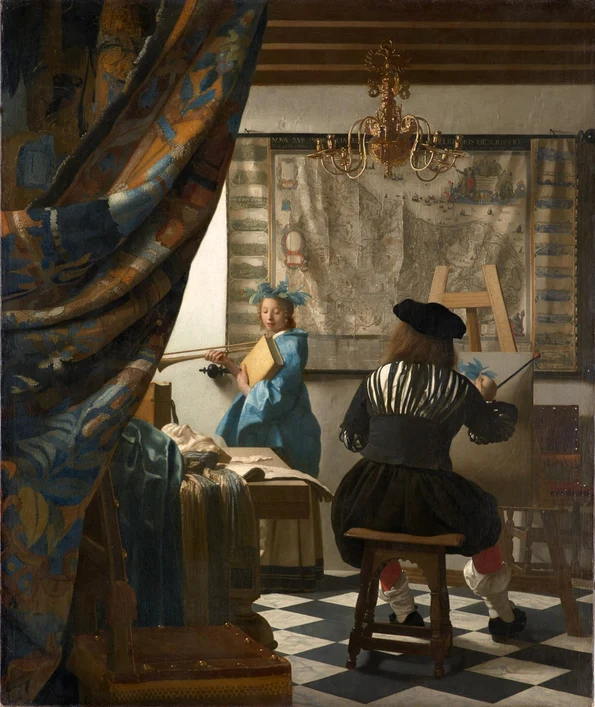 Johannes Vermeer, „Arta picturii” (© Kunsthistorisches Museum / Google Art Project)