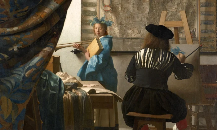 Johannes Vermeer, „Arta picturii” (© Kunsthistorisches Museum / Google Art Project)