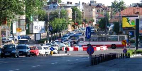 Giratoriul de pe Calea Bucureşti