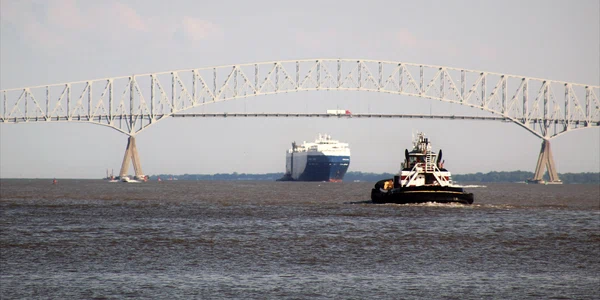 Podul Francis Scott Key din Baltimore înainte de prăbușire FOTO Getty Images