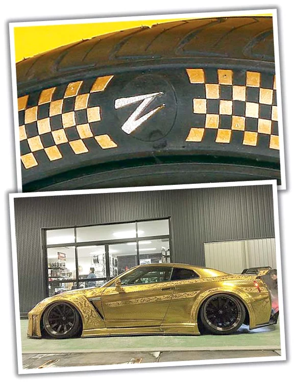 Anvelopele vor fi montate pe un Audi R8 învelit în aur