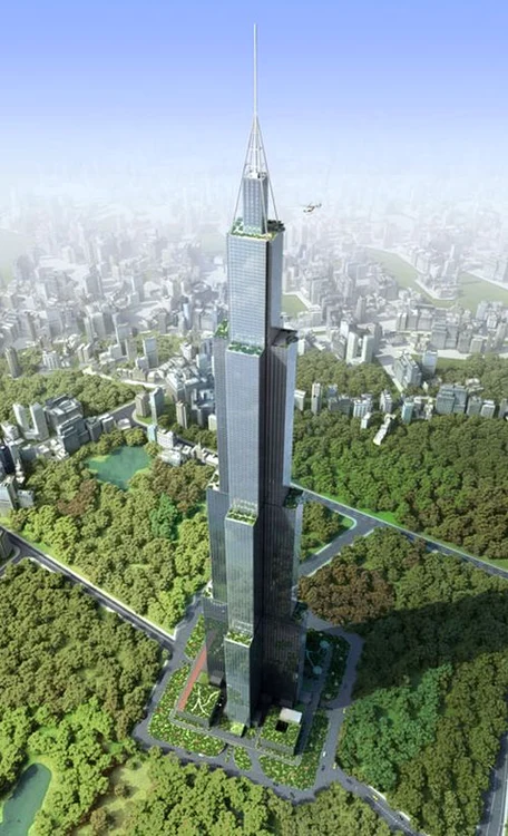 
    Sky City va depăşi Burj Khalifa din Dubai.  