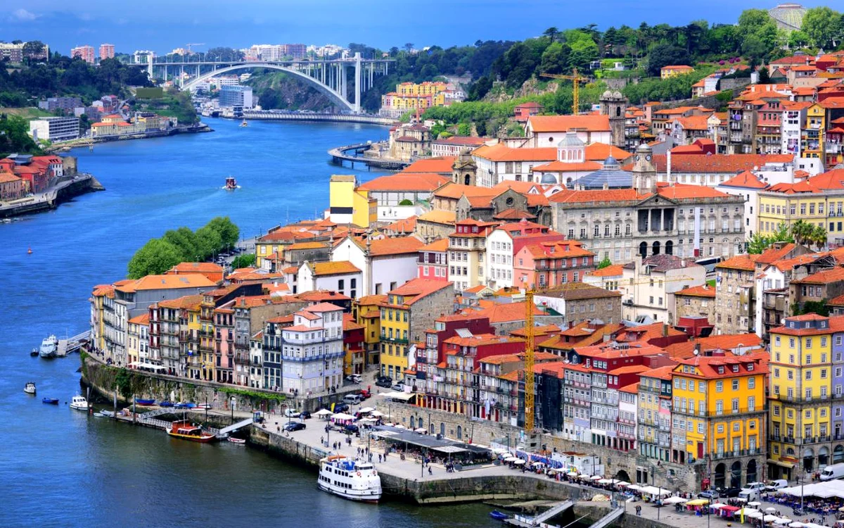 Porto, la vărsarea Douro în ocean