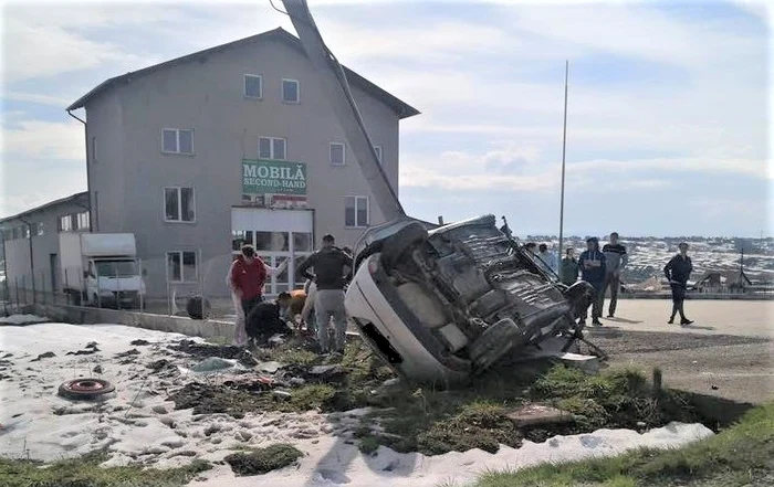 accident minor cascadorii pe șosea jpg