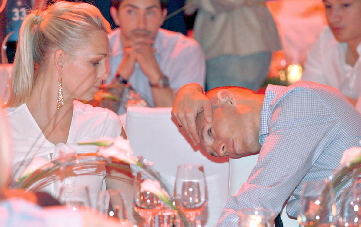 Robben a fost  distrus la petrecere