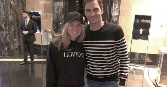 Simona Halep şi Roger Federer