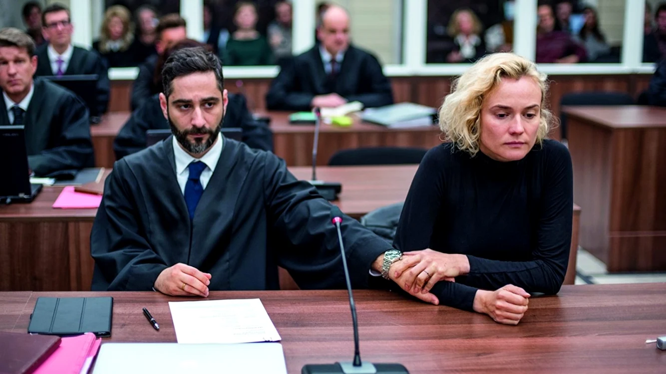 „In the
Fade“ e, în mare parte, un film-proces: Denis
Moschitto şi Diane Kruger