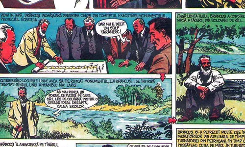 Infinitul Constantin Brâncuși, imortalizat într o serie de benzi desenate jpeg