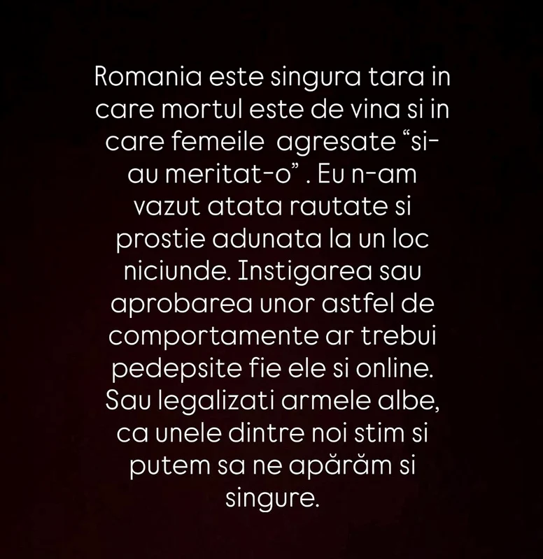 Bianca Drăgușanu, reacție după cazul Valentinei