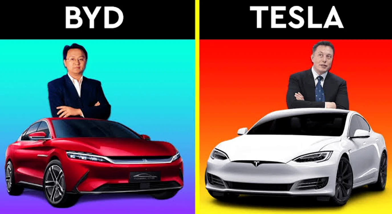  Fondatorul BYD, Wang Chuanfu și Elon Musk, șeful Tesla/FOTO.X