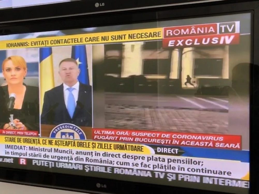 România TV a difuzat imagini false cu un medic care aleargă un suspect de coronavirus FOTO Paginademedia.ro