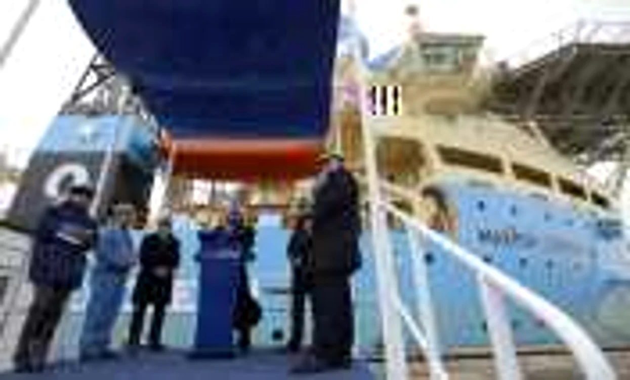 Maersk Connector la lansare FOTO Damen Galaţi