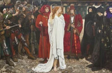 Penitența lui Eleanor Cobham, pictură de Edwin Austin Abbey din 1900 