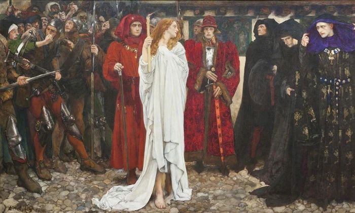 Penitența lui Eleanor Cobham, pictură de Edwin Austin Abbey din 1900