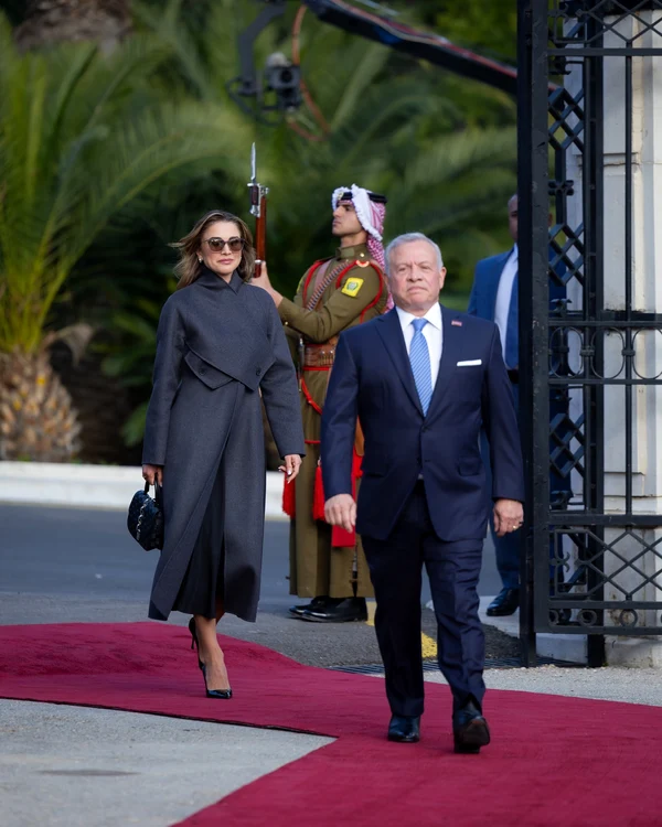 Regina Rania și Regele Abdullah al II-lea al Iordaniei. FOTO: Casa Regală