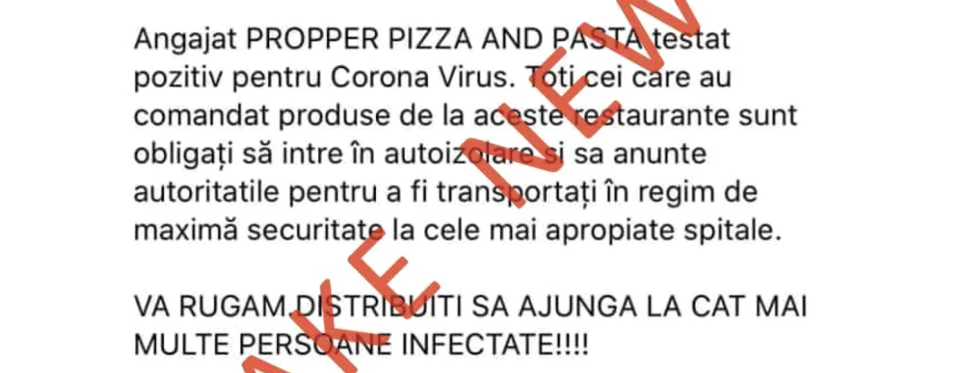 Pagina falsă cu fake news atribuit Inspectoratului pentru situaţii de urgenţă Foto Adevărul