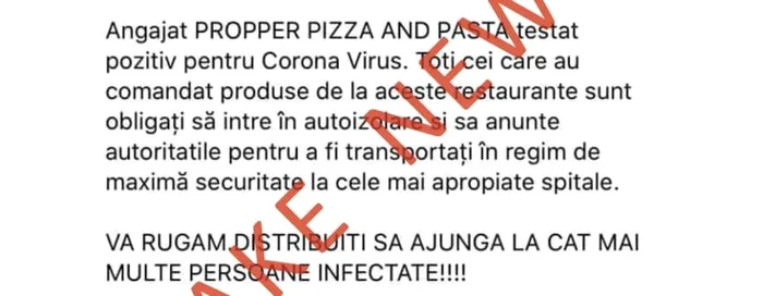 Pagina falsă cu fake news atribuit Inspectoratului pentru situaţii de urgenţă Foto Adevărul