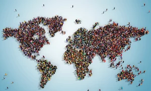populatia lumii harta mondiala foto shutterstock